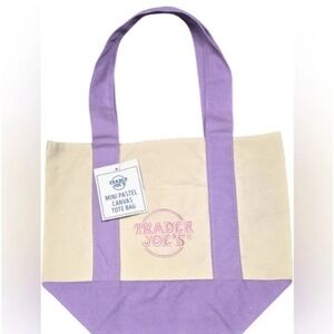 2026 Trader Joe’s Mini Tote - Purple White